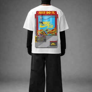 Just Do It Air Graphic Oversized T-Shirt (White)