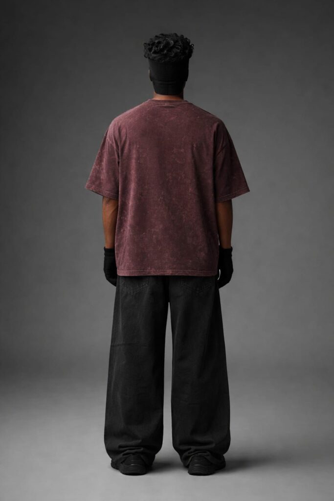 Stone Washed Oversized Tee – 260 GSM French Terry Cotton (Copy)