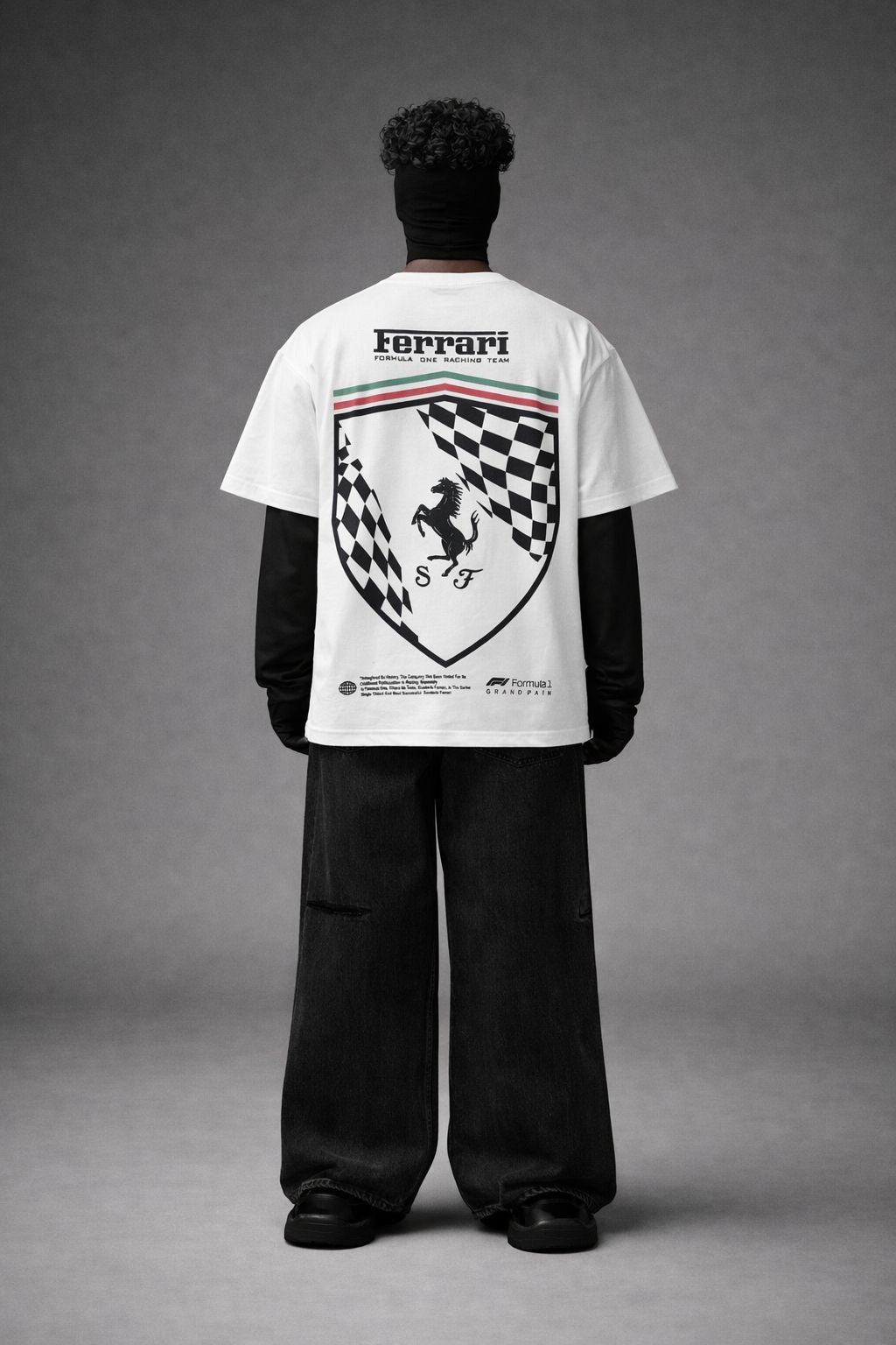 Ferrari Inspired Racing Shield Graphic T-Shirt