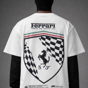 Ferrari Inspired Racing Shield Graphic T-Shirt