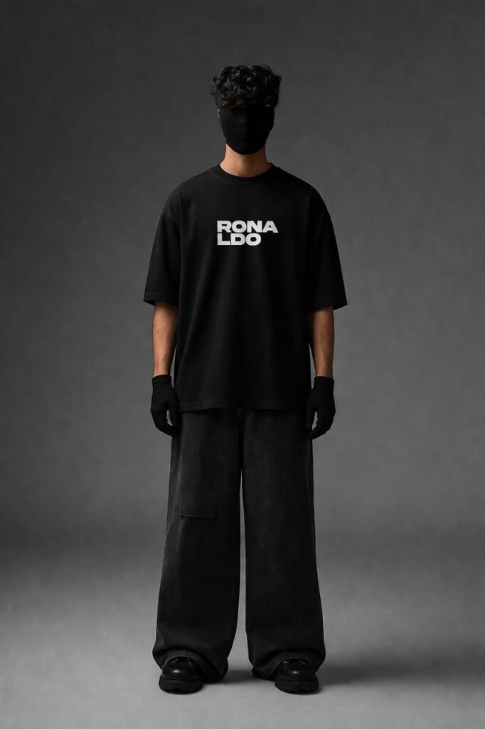 CRIDTIANO RONALDO EDITION OVERSIZE T-SHIRT-BLACK
