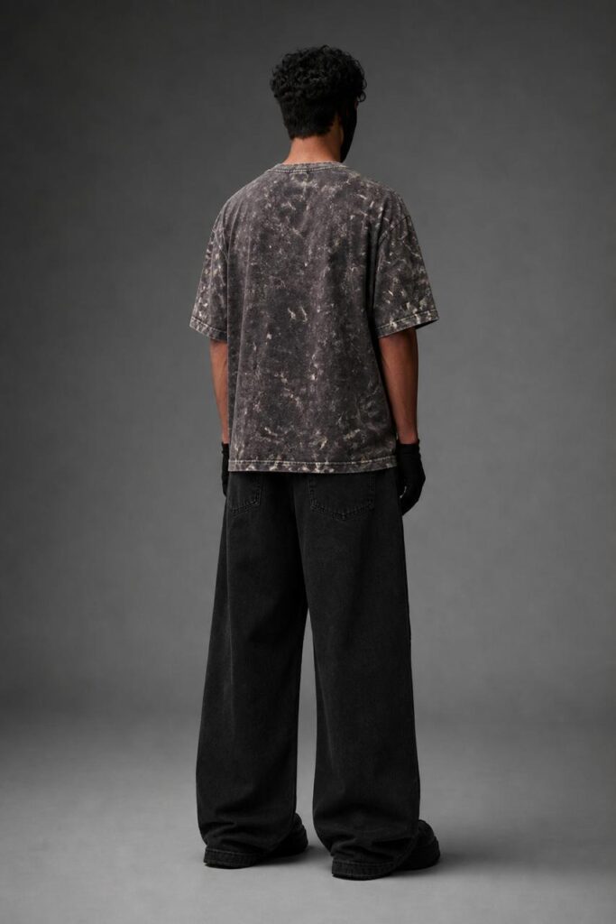 Stone Washed Oversized Tee – 260 GSM French Terry Cotton (Copy)