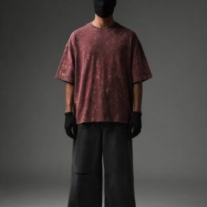 Stone Washed Oversized Tee – 260 GSM French Terry Cotton (Copy)