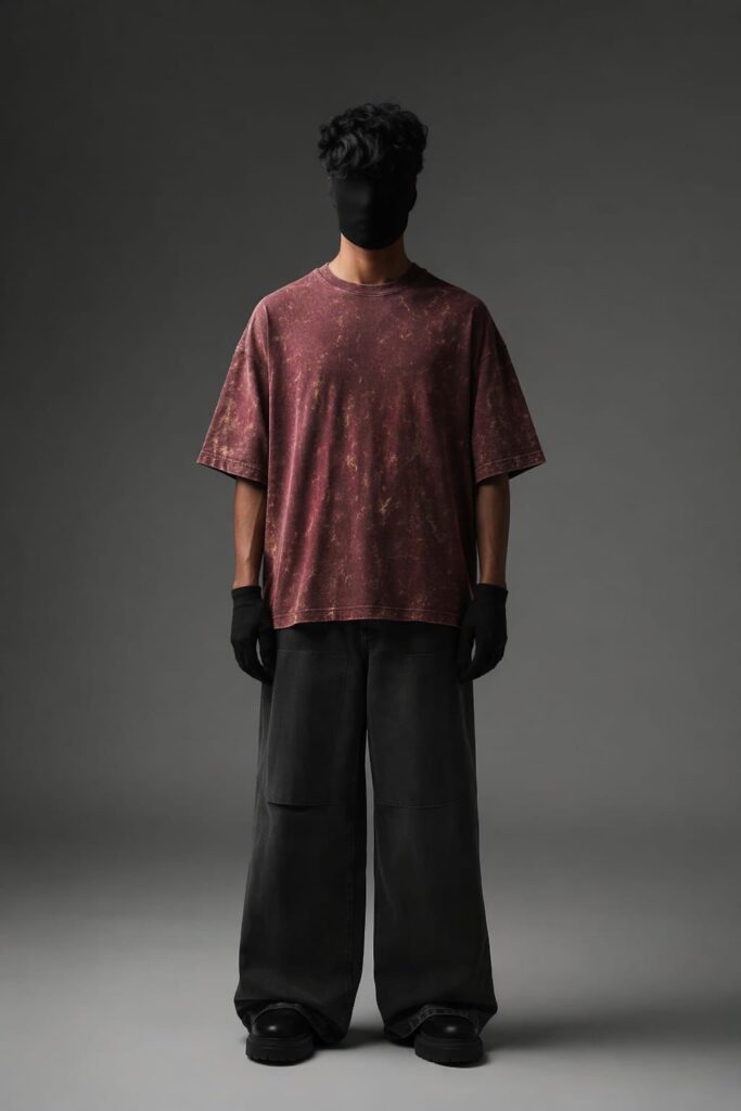 Stone Washed Oversized Tee – 260 GSM French Terry Cotton (Copy)